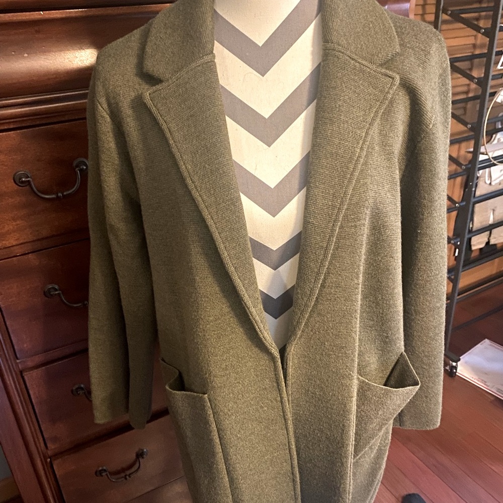 JCrew Olive sweater blazer